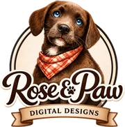 Rose and Paw Digital Designs logo